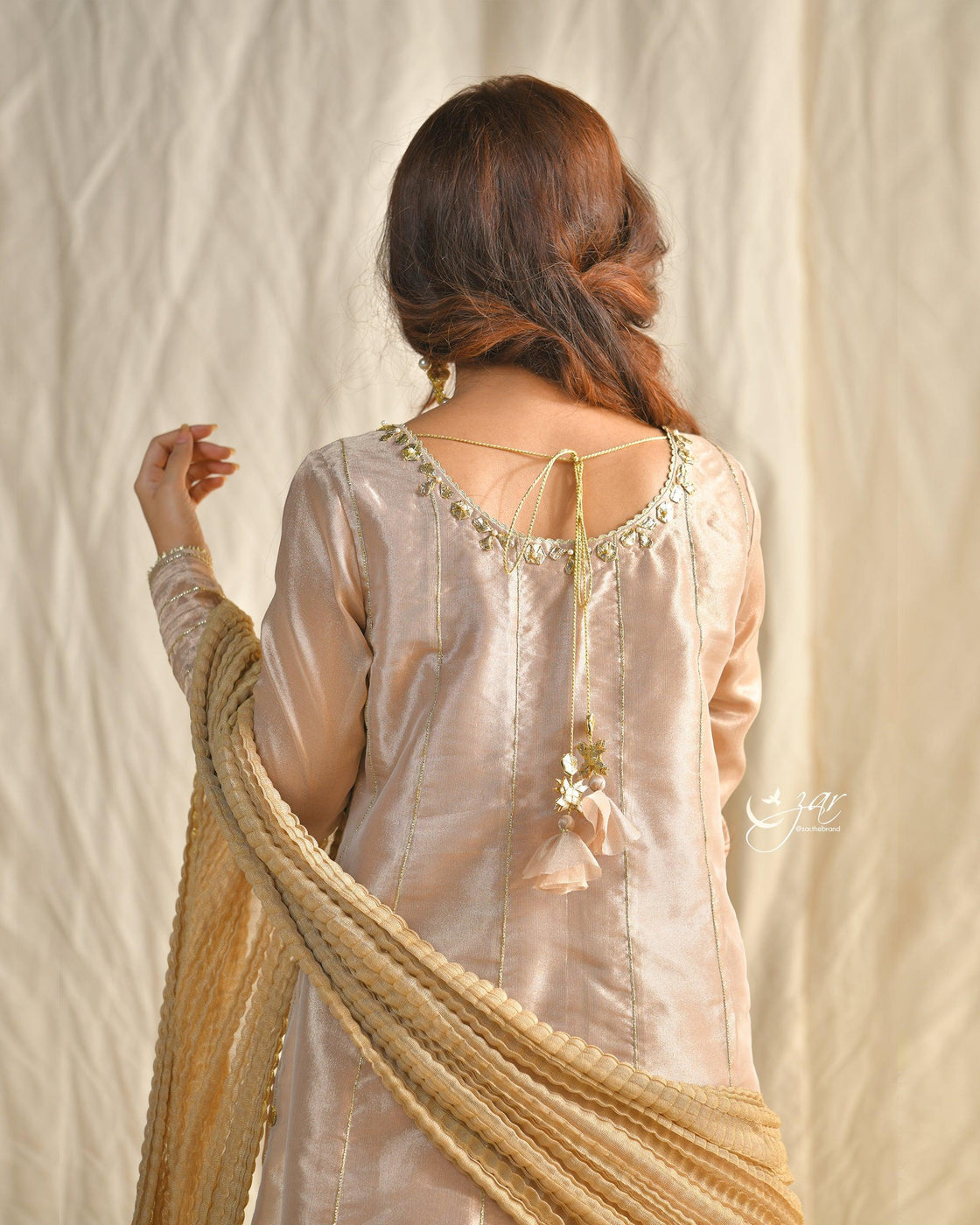 3 PIECE EMBROIDERED SUIT - Pink