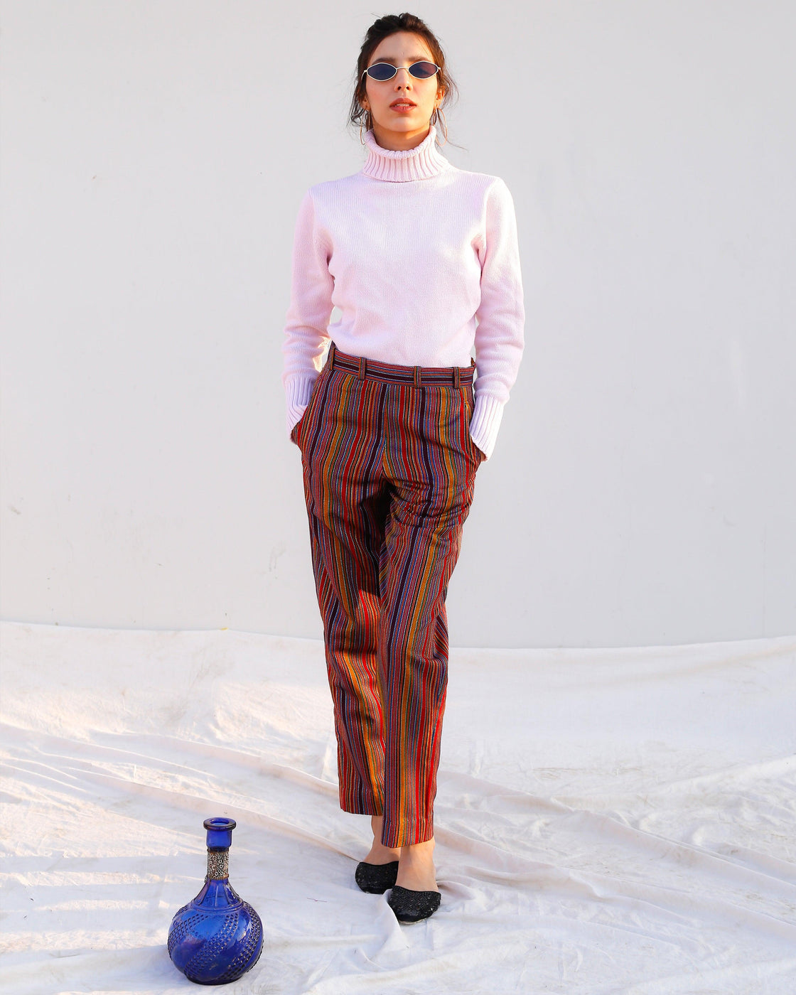 YARN DYED PANTS - Multi
