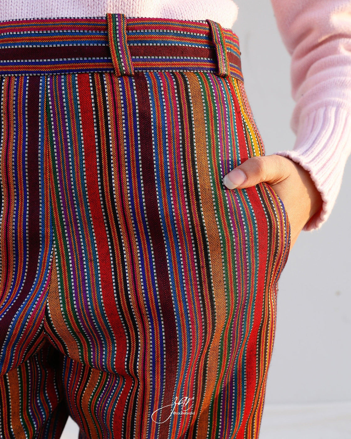 YARN DYED PANTS - Multi