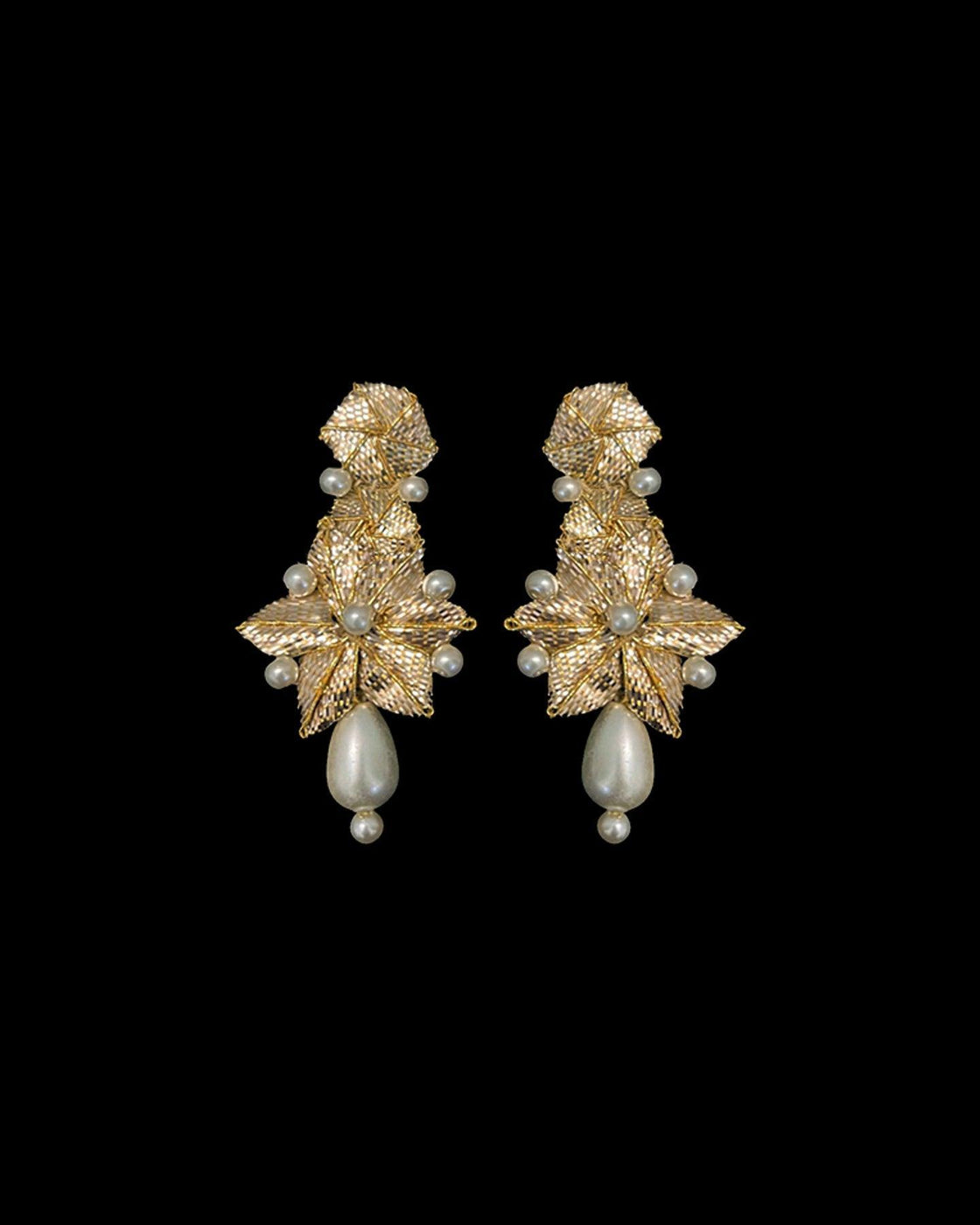 STUD EARRINGS - Golden