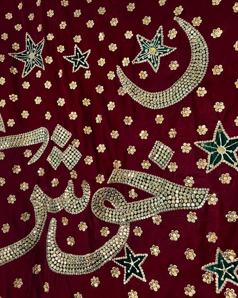 Embroidered Backdrop - Velvet